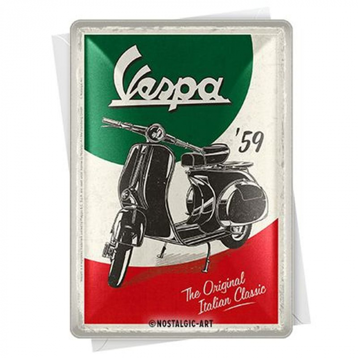 Blechpostkarte Italian Classic